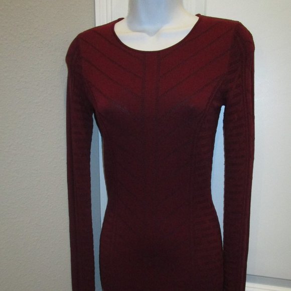 TORN BY RONNY KOBO MAROON SIZE S PRE-OWNED - Picture 4 of 6